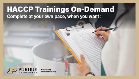 HACCP Trainings On-Demand